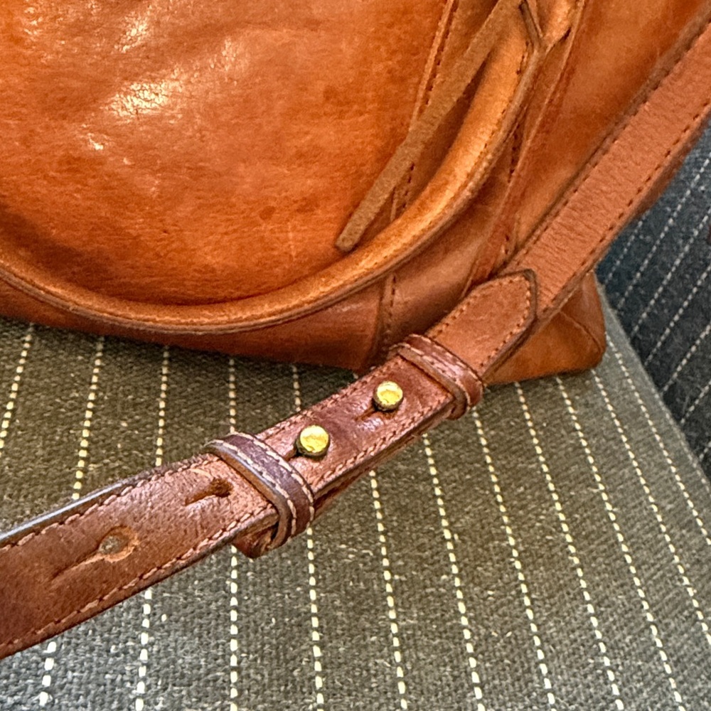 Madewell Brown Leather Satchel Crossbody Bag - Picture 5 of 12